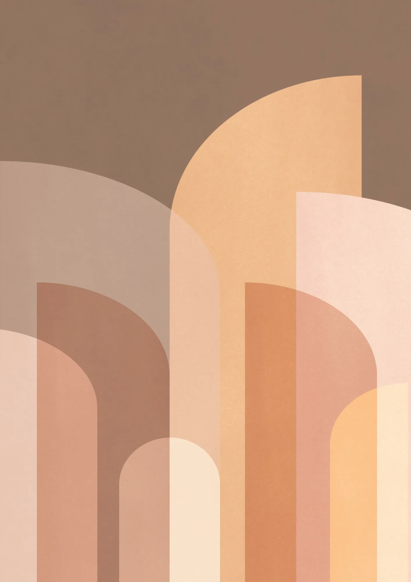 Retro geometric ii by kathrin pienaar