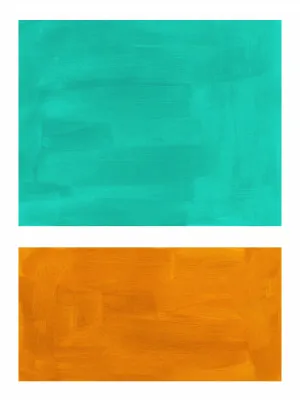 Colourfield 52 by ejaaz haniff in orange and turquoise