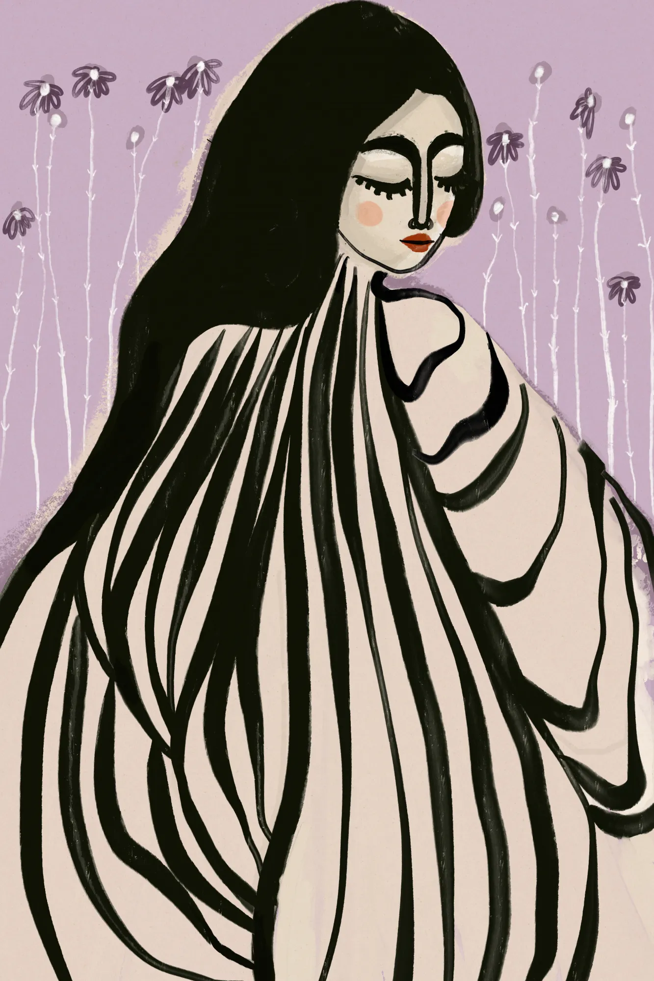 Flowing elegance by treechild in purple tones