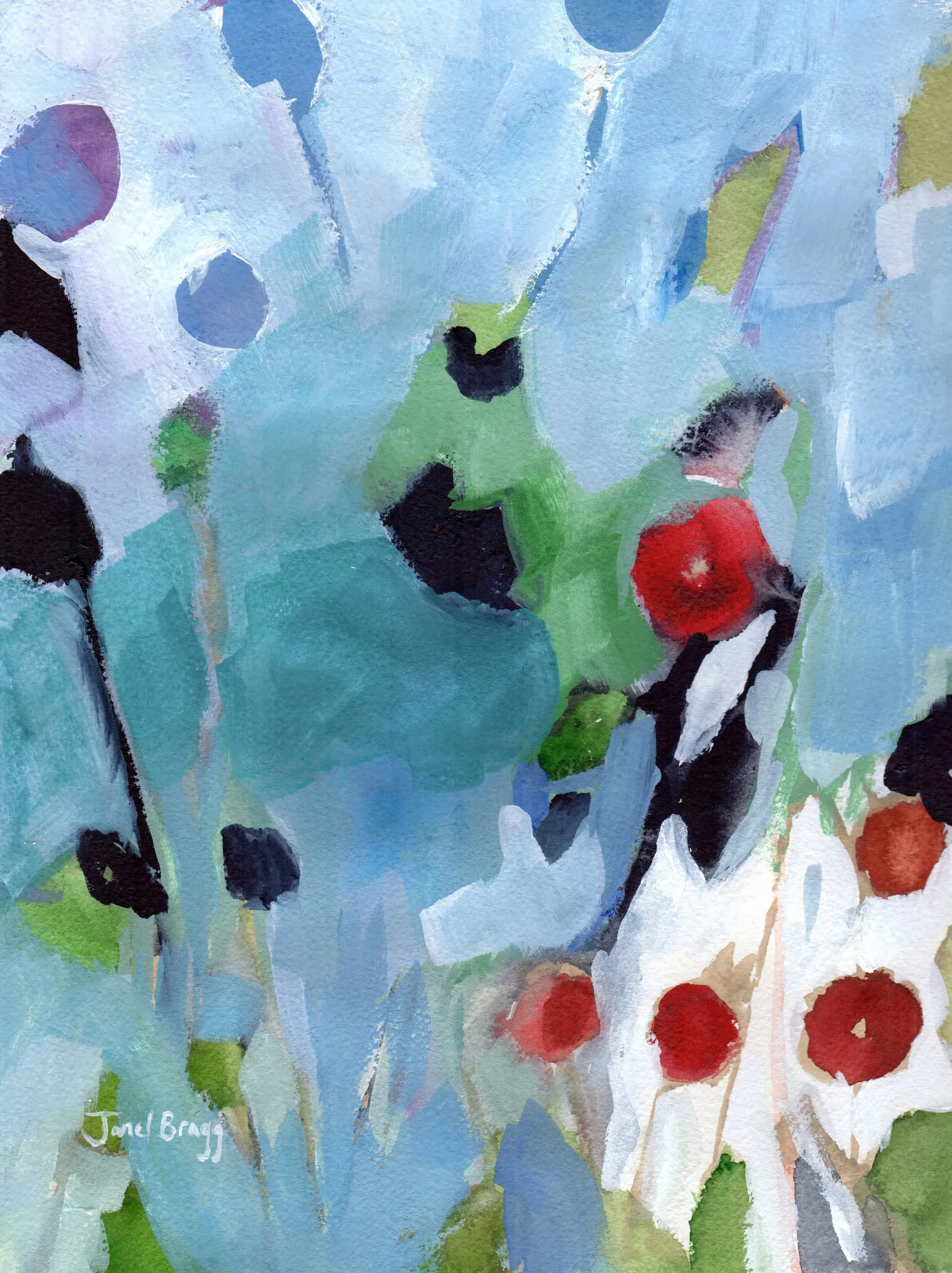 Rose hips at christmas by janel bragg