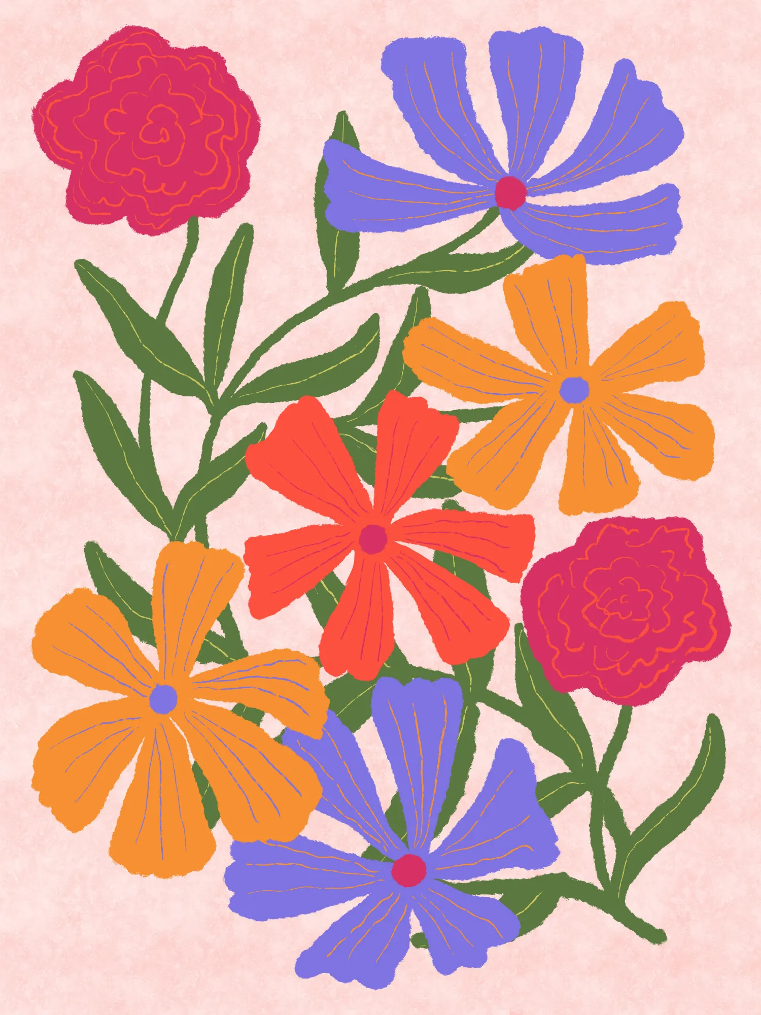 Wild flowers bouquet by aliya putrus