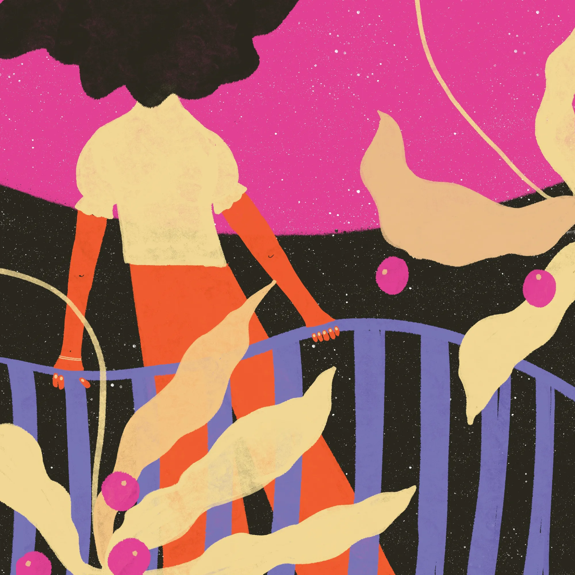 Waiting by shriya bhattacharya in pink tones