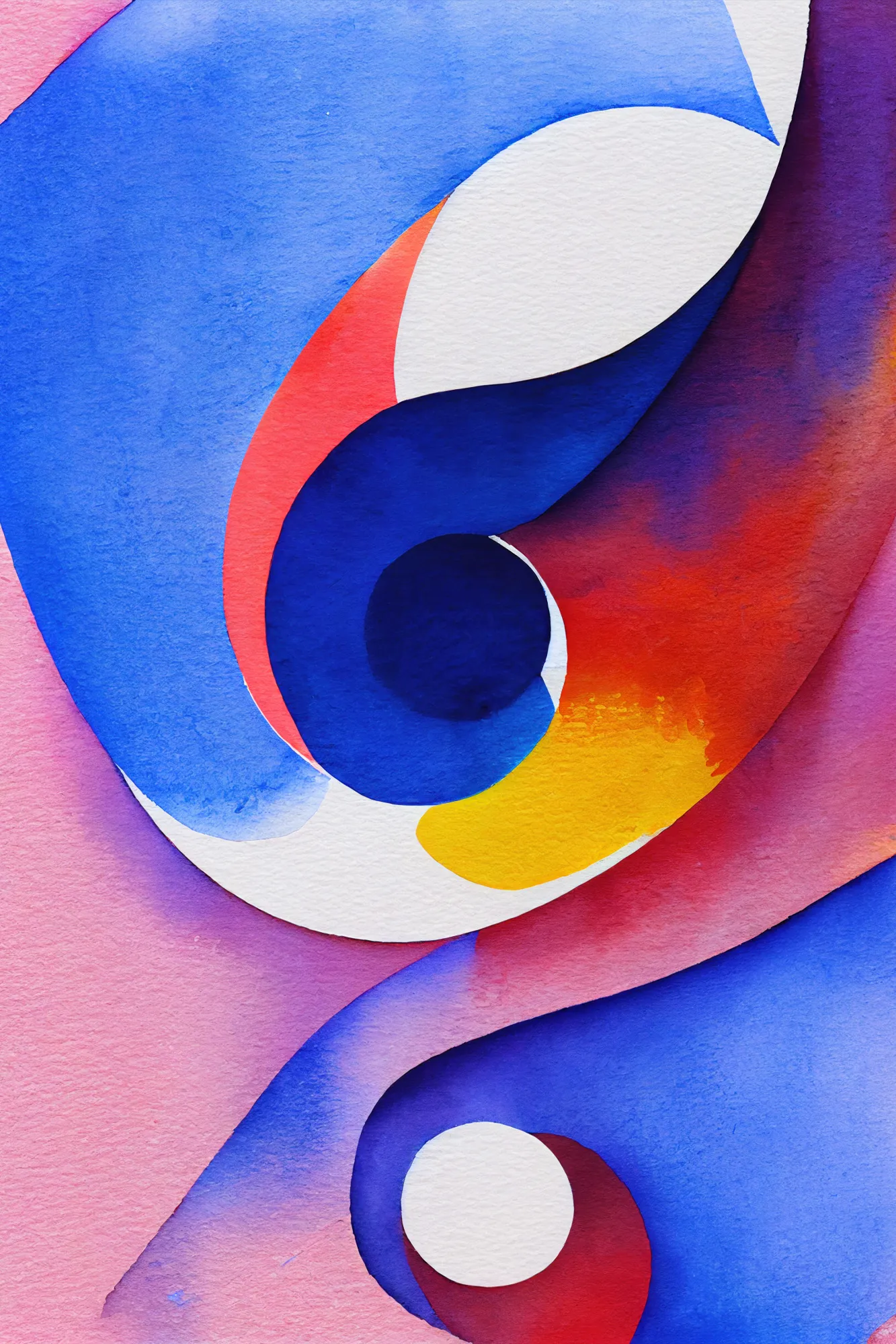 Nature inspired abstract watercolor (day 13)