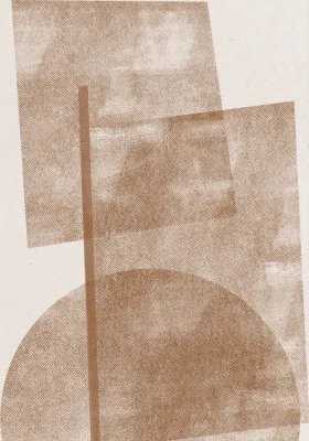 Geometric haze in muted sepia tones