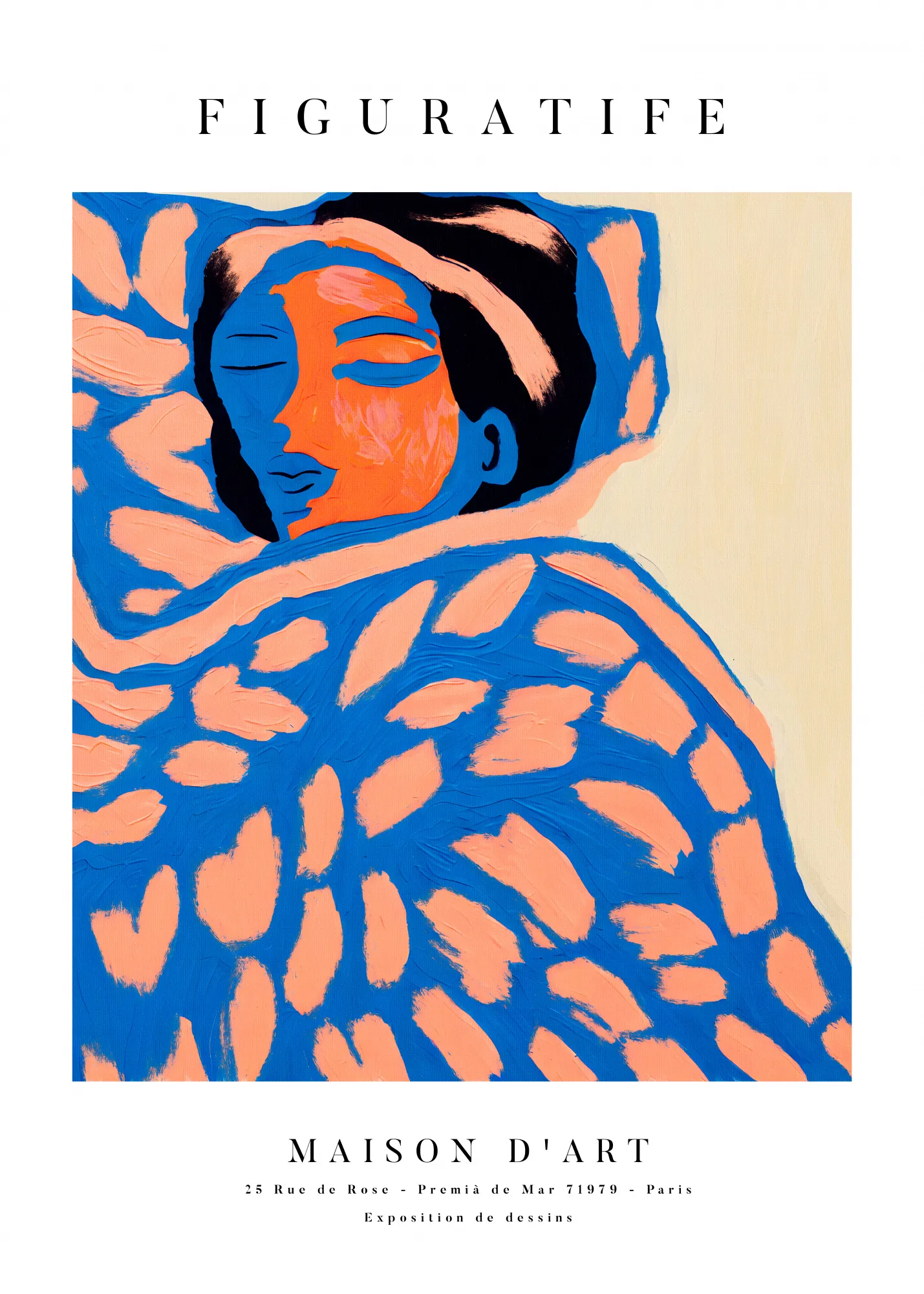 Poster portrait series 02 by the printable studio