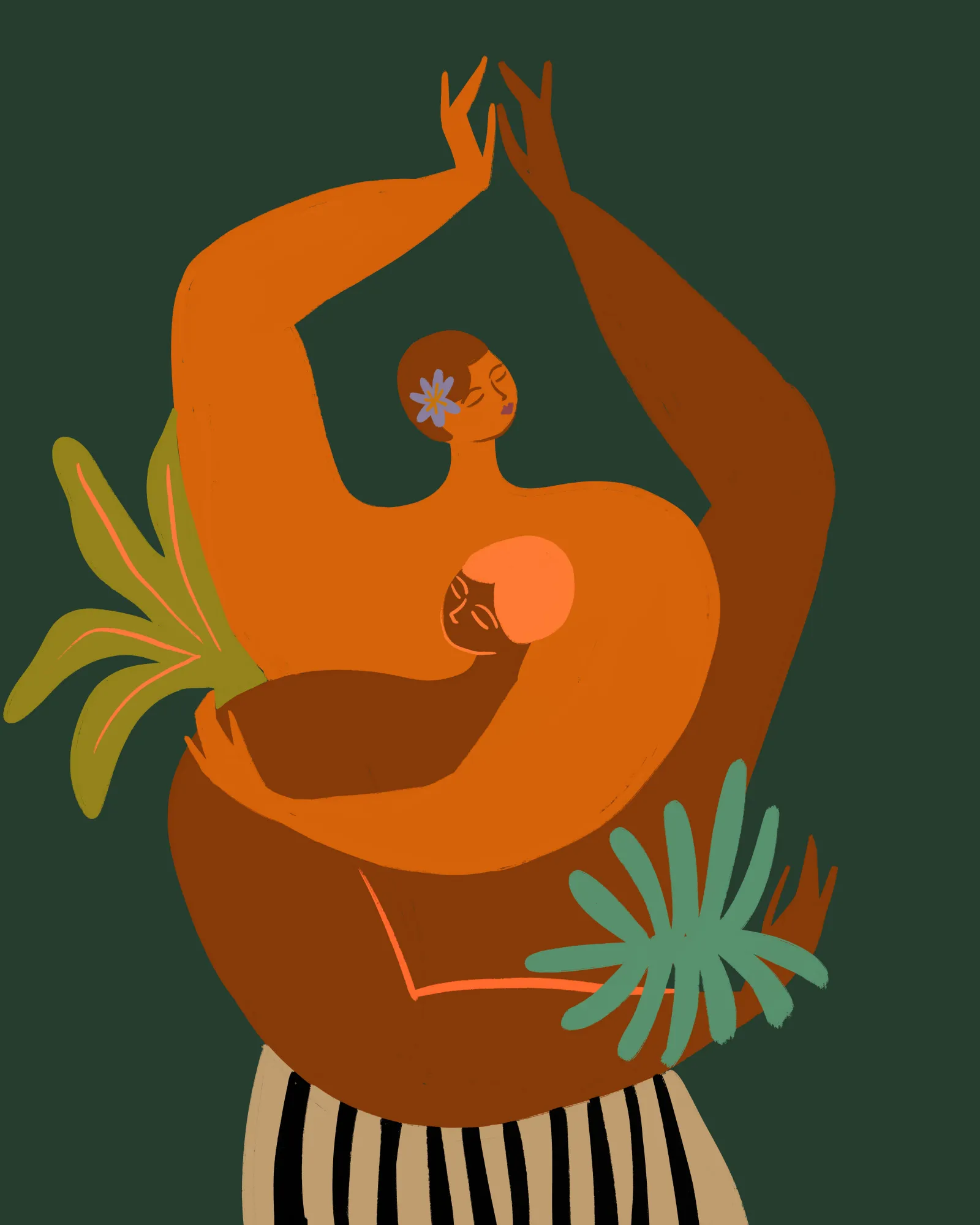 You and me in a vibrant outdoor moment