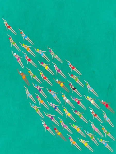 Colorful Swimmers Group