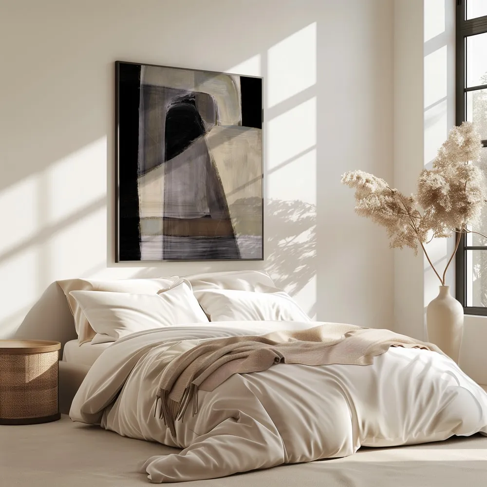 Moods by Dan Hobday, horizontal abstract illustration in interieur